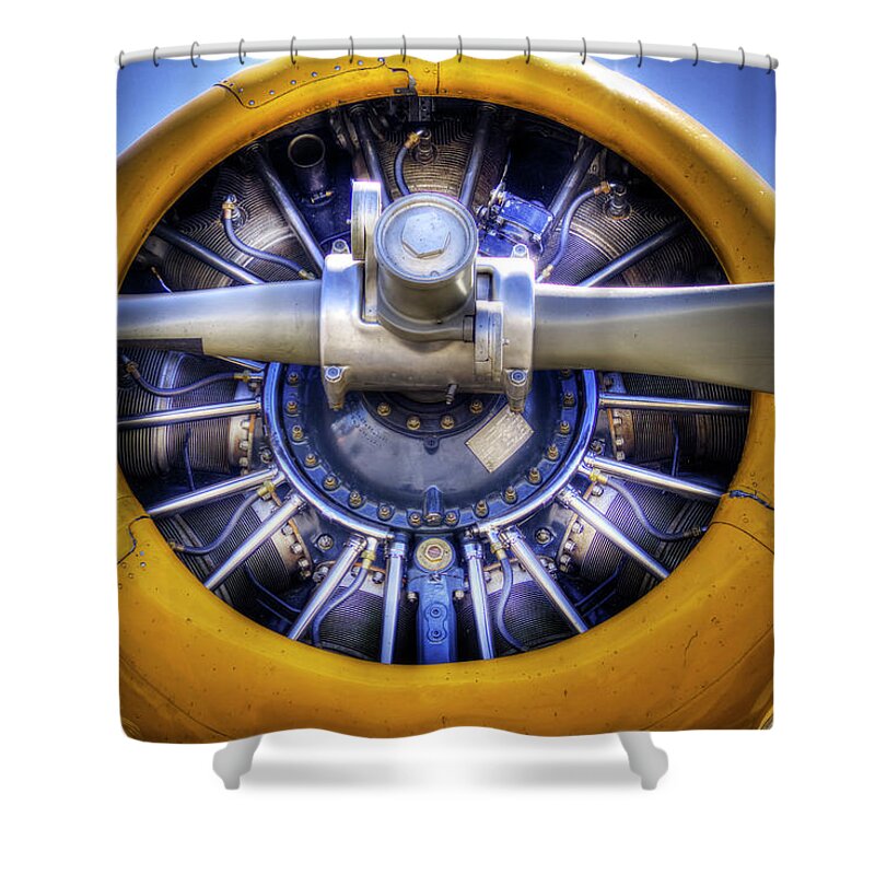  Shower Curtain featuring the photograph T-6 by Joe Palermo