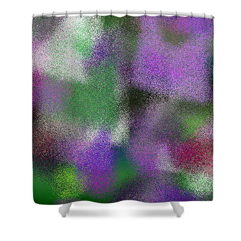 Abstract Shower Curtain featuring the digital art T.1.1578.99.3x5.3072x5120 by Gareth Lewis