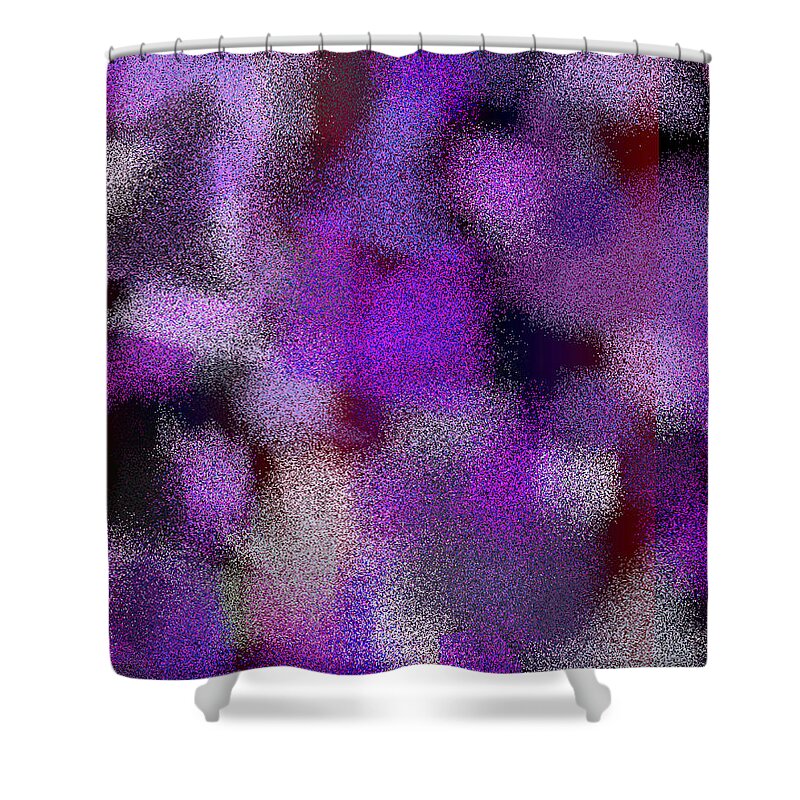 Abstract Shower Curtain featuring the digital art T.1.301.19.5x4.5120x4096 by Gareth Lewis