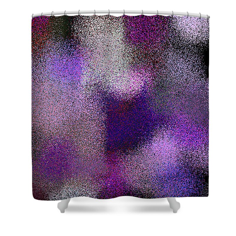 Abstract Shower Curtain featuring the digital art T.1.723.46.2x1.5120x2560 by Gareth Lewis