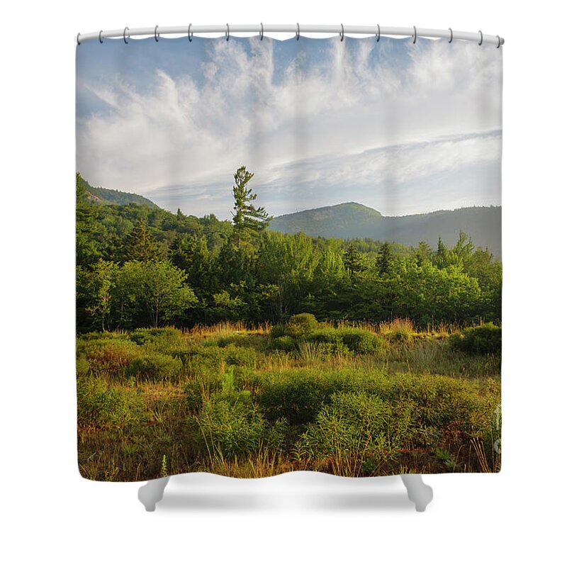 Albany Shower Curtain featuring the photograph Table Mountain - Kancamagus Scenic Byway, New Hampshire by Erin Paul Donovan