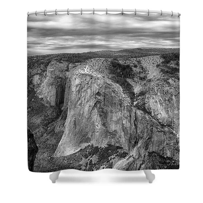 Taft Point And El Capitan Shower Curtain featuring the photograph Taft Point and El Capitan by Raymond Salani III