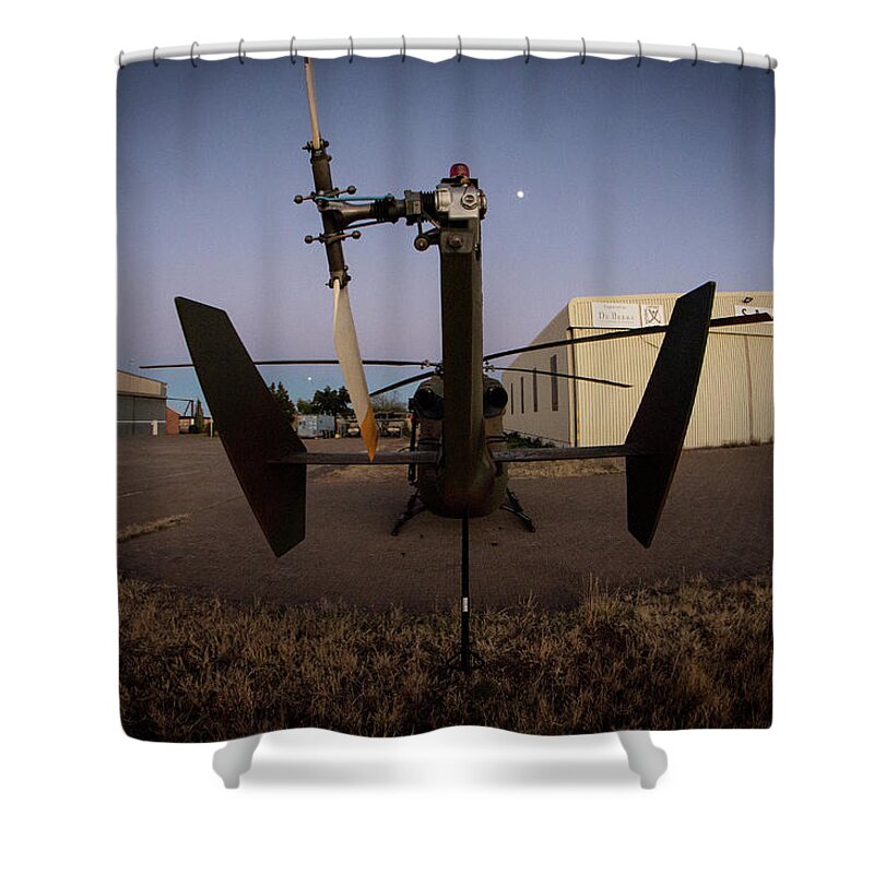 Bk-117 Shower Curtain featuring the photograph Tailblade by Paul Job