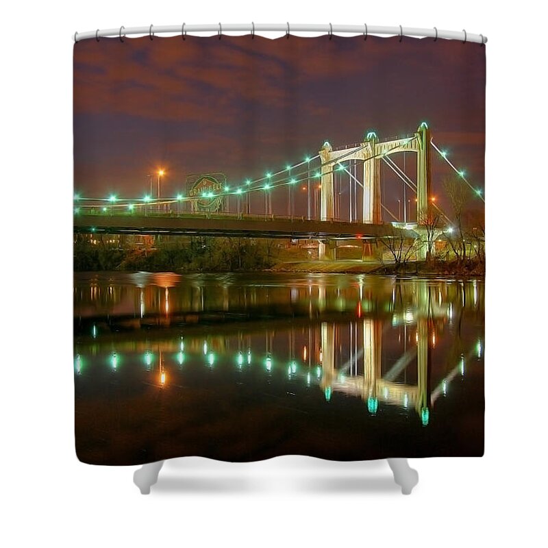 Architecture Shower Curtain featuring the photograph Take me to the River by Wayne Moran