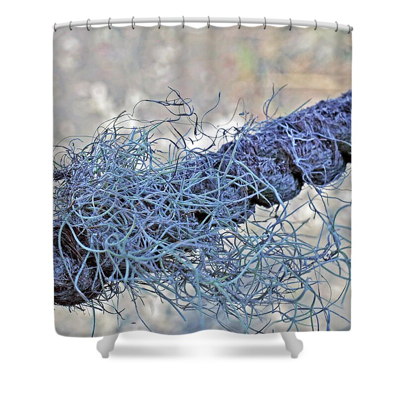 Manmade Shower Curtain featuring the photograph Tangled Fibers by Kay Lovingood