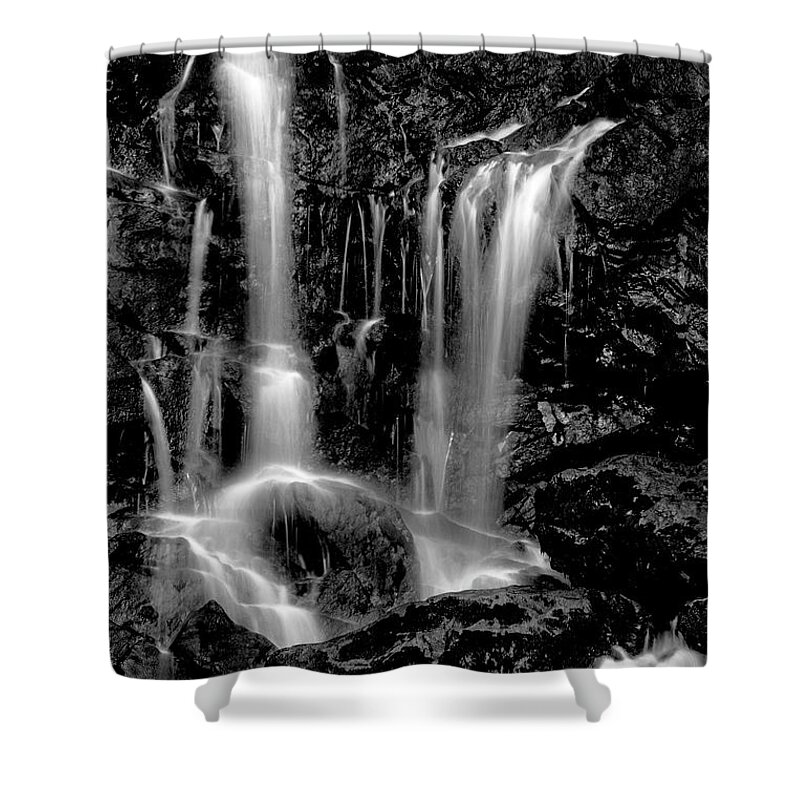 Cascade Shower Curtain featuring the photograph Tarcento's Cascade 4 by Wolfgang Stocker