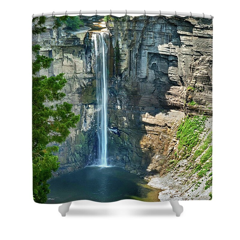 Taughannock Falls Shower Curtain featuring the photograph Taughannock Falls by Christina Rollo