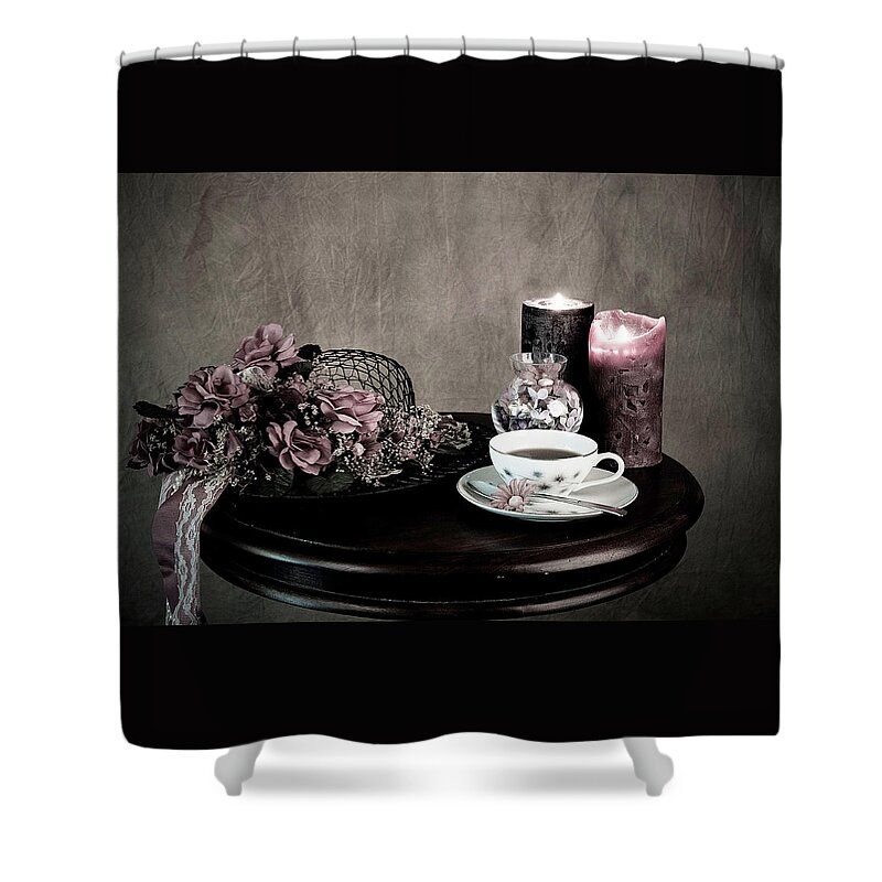 Tea Time Shower Curtain featuring the photograph Tea Party Time by Sherry Hallemeier