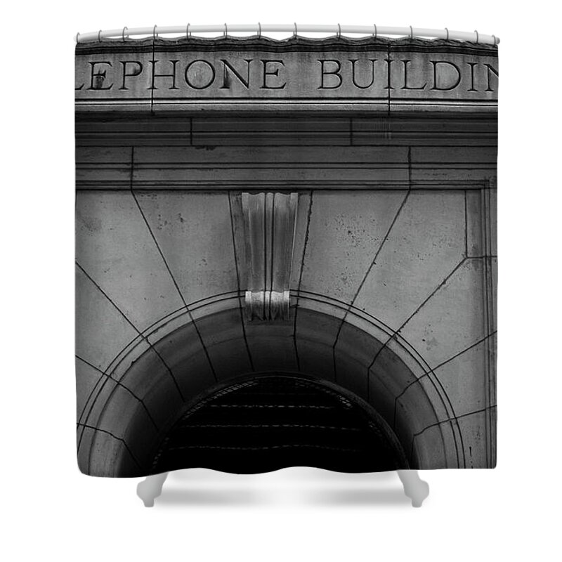 New York City; New York; Nyc; Manhattan; Telephone Building Shower Curtain featuring the photograph Telephone Building in New York City by David Oppenheimer