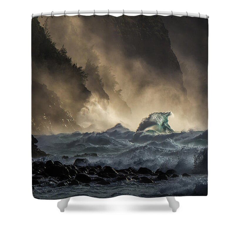 Kauai Shower Curtain featuring the photograph Tempest by Ryan Smith