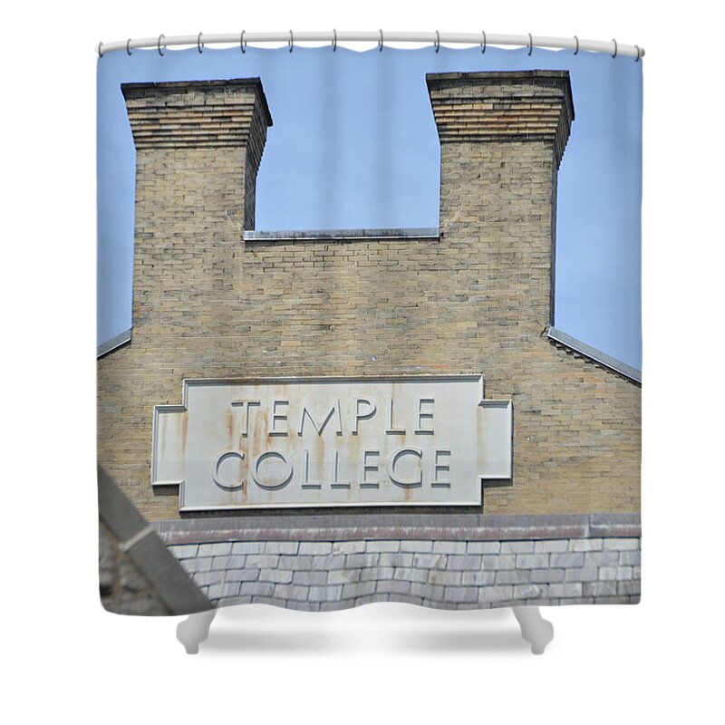 Temple Shower Curtain featuring the photograph Temple College by Bill Cannon