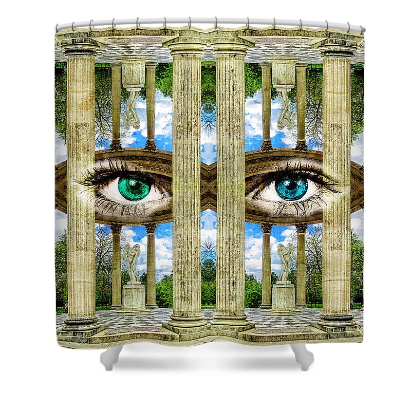 Temple Of Love Shower Curtain featuring the photograph Temple of Love Petit Trianon Versailles Palace Paris by Beverly Claire Kaiya