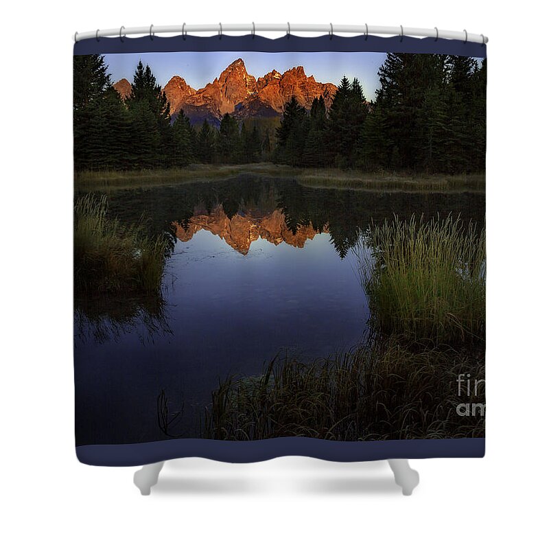 Grand Tetons Shower Curtain featuring the photograph Teton Morning by Craig J Satterlee