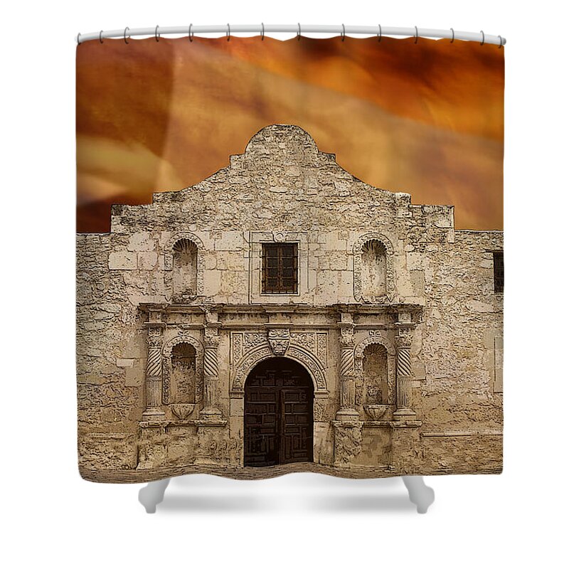 Americana Shower Curtain featuring the photograph Texas Pride by Scott Read