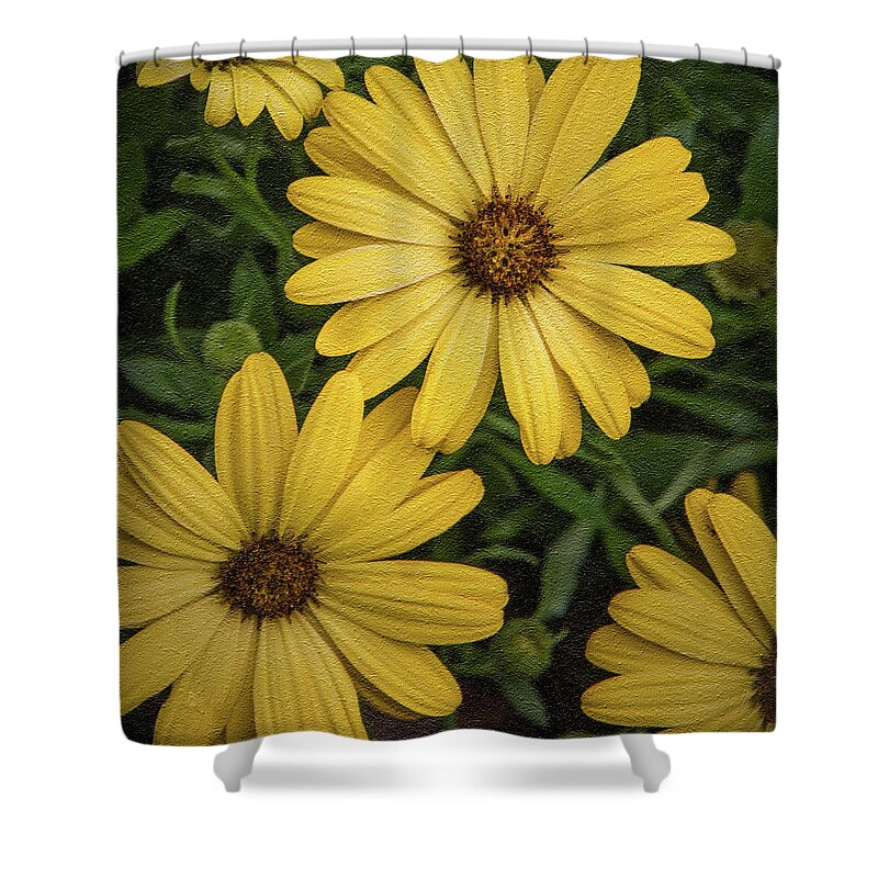 Texture Shower Curtain featuring the photograph Textured Floral by James Woody