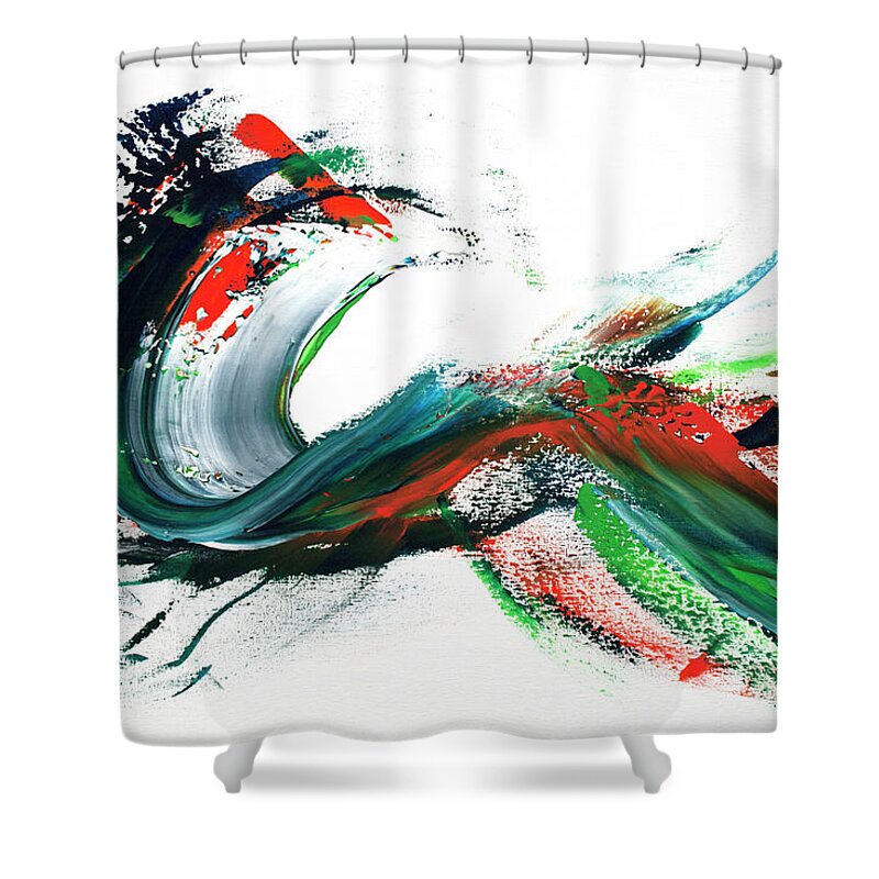 Waikiki Shower Curtain featuring the painting That time in Waikiki, vol.1 by Nelson Ruger