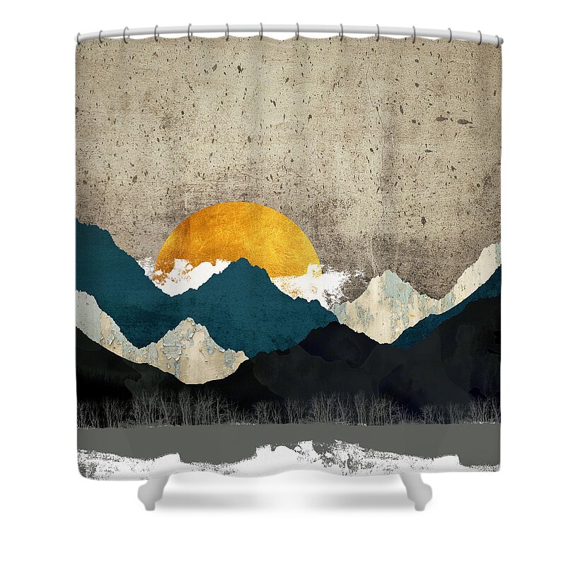 Thaw Shower Curtain featuring the digital art Thaw by Katherine Smit