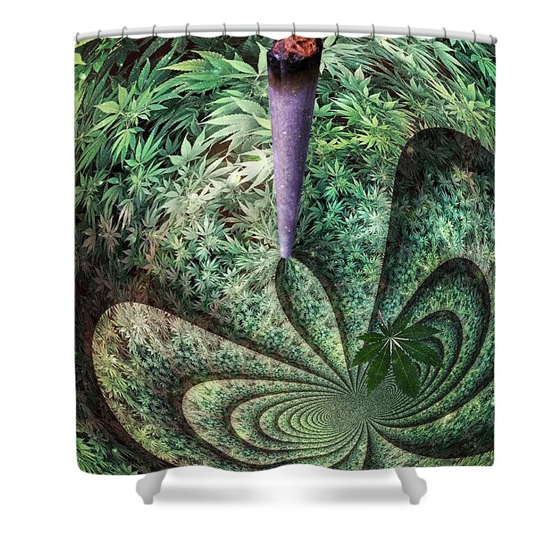 Thc Shower Curtain featuring the photograph THC Trip Clip by Digital Art Cafe