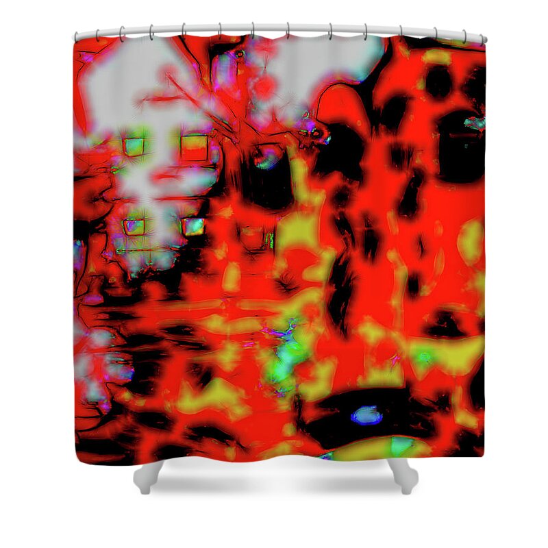 Abstract Shower Curtain featuring the photograph The Abstract Bridge by Gina O'Brien