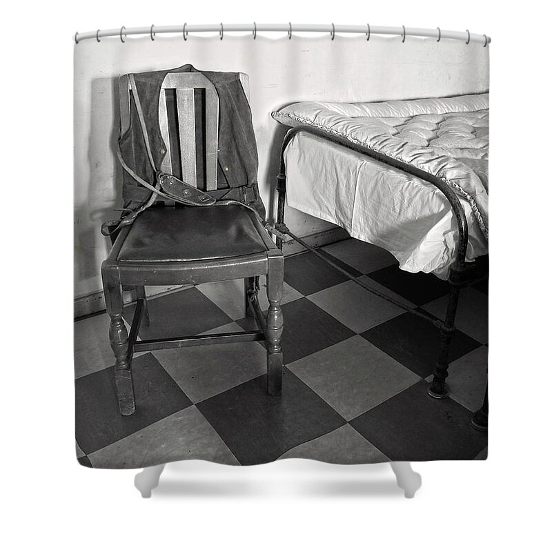 The Art Of Welfare Shower Curtain featuring the photograph The Art of Welfare. Bed chair. by Elena Perelman