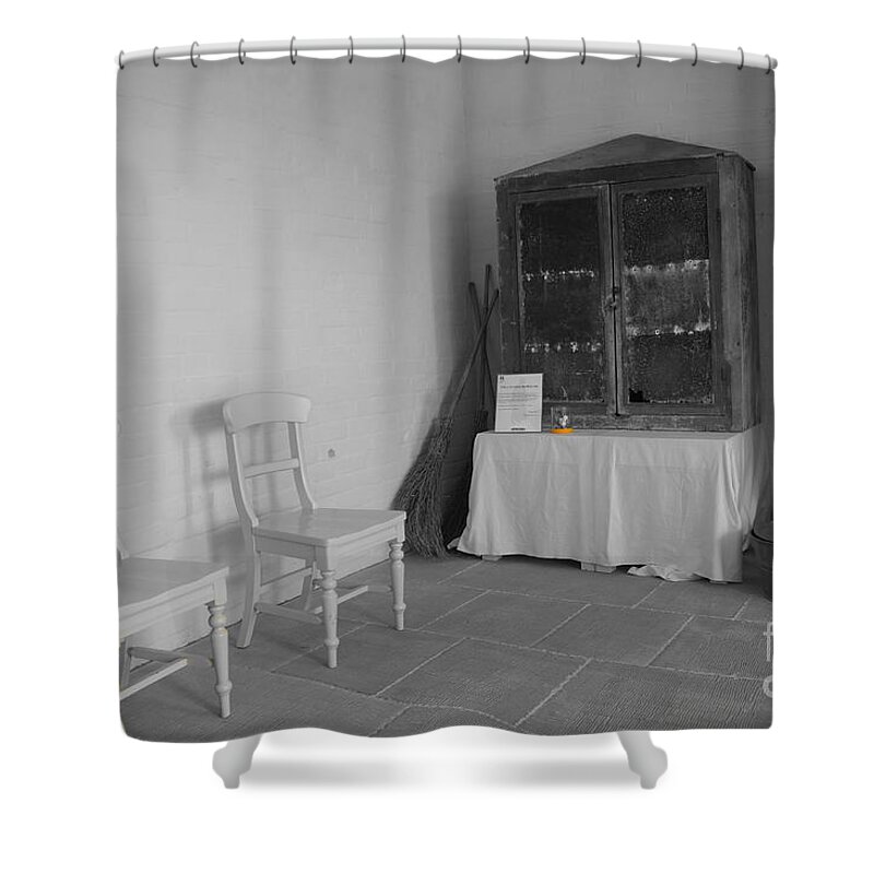 Welfare Shower Curtain featuring the photograph The Art of Welfare. Cupboard. by Elena Perelman