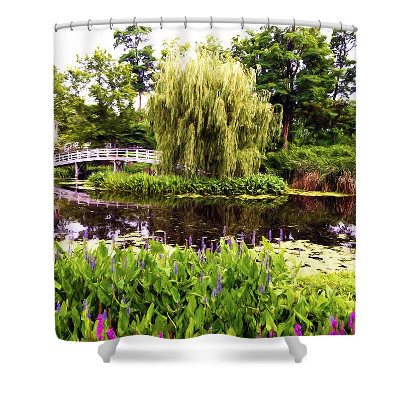 Artist Shower Curtain featuring the photograph The Artists Garden by Anthony Baatz