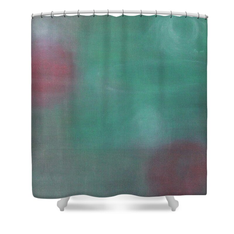 Simple Shower Curtain featuring the painting The Aura In The Simplicity by Min Zou
