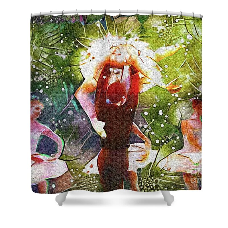 Digital Shower Curtain featuring the photograph The Aura of Ballet by Nina Silver