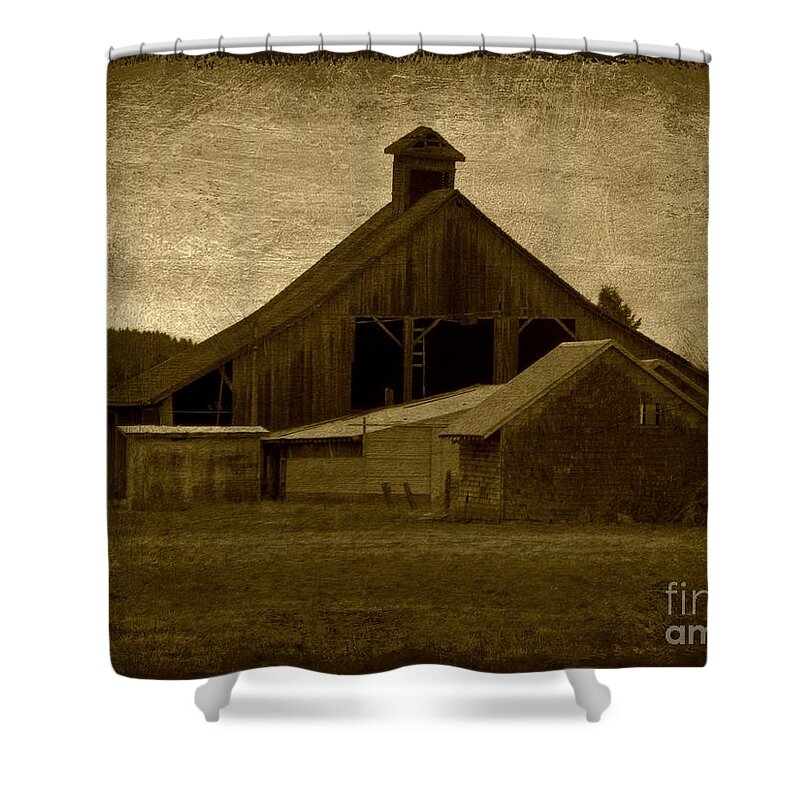 Barn Shower Curtain featuring the photograph the Barn by Sheila Ping