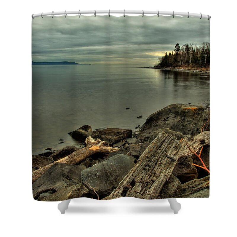 The Bay Of Thunder Shower Curtain featuring the photograph The Bay of Thunder by Jakub Sisak