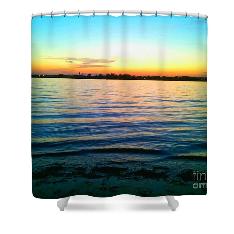 New Jersey Shower Curtain featuring the photograph The beach by Brianna Kelly
