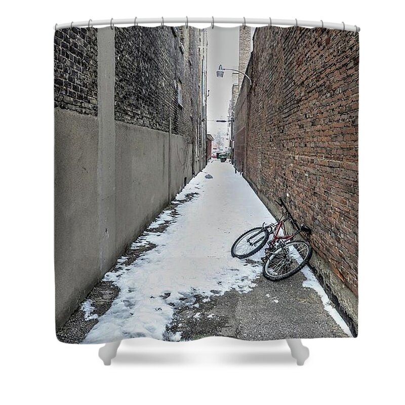 Bike Shower Curtain featuring the photograph The Bike by Jeffrey Platt