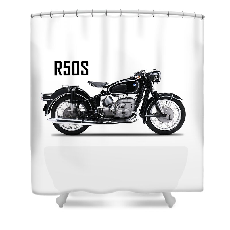 Bmw Shower Curtain featuring the photograph The R50S Motorcycle by Mark Rogan