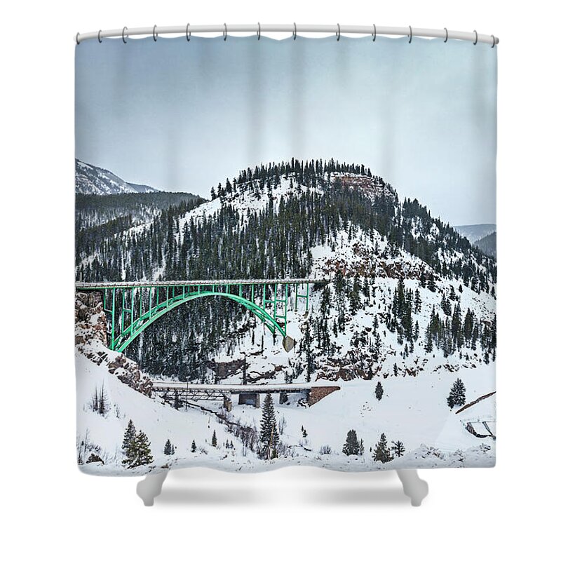 Kremsdorf Shower Curtain featuring the photograph The Call Of The Rockies by Evelina Kremsdorf