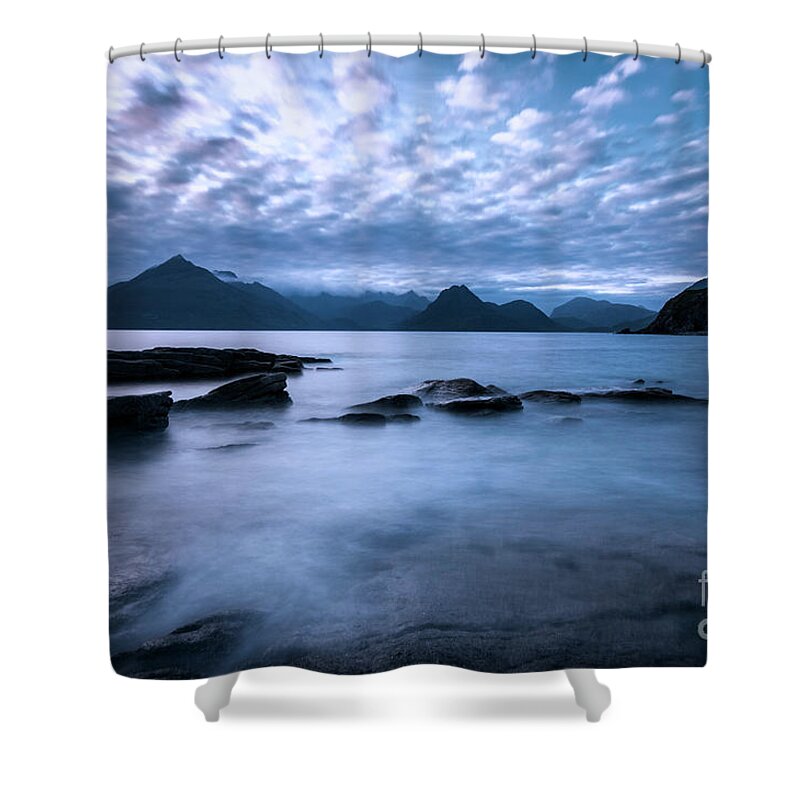 Seascape Shower Curtain featuring the photograph The Chaos and the Calm by David Lichtneker