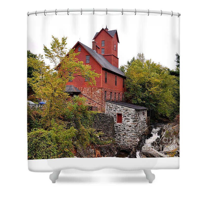 The Chittenden Mill Shower Curtain featuring the photograph The Chittenden Mill by Wanda-Lynn Searles