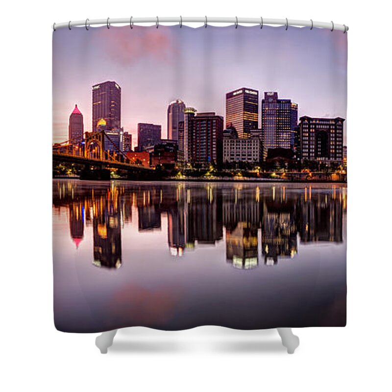 Pittsburgh Shower Curtain featuring the photograph The City of Bridges by Matt Hammerstein