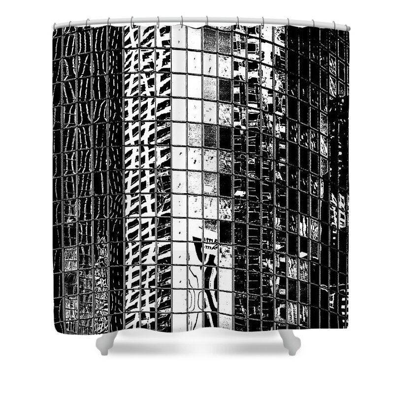 Architectural Photography Shower Curtain featuring the photograph The City Within by Az Jackson