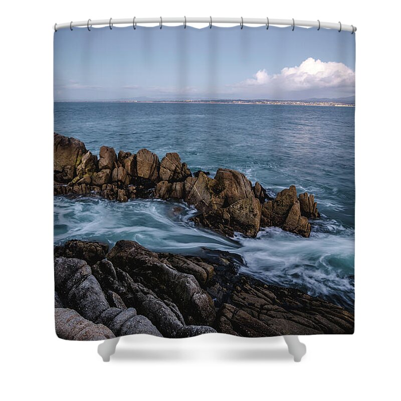 Landscape Shower Curtain featuring the photograph The Coast at Dusk No.2 by Margaret Pitcher