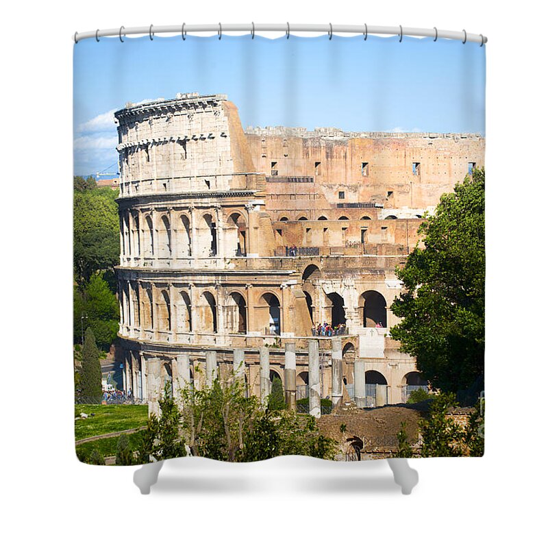 The Colosseum Shower Curtain featuring the photograph The Colosseum by Stefano Senise