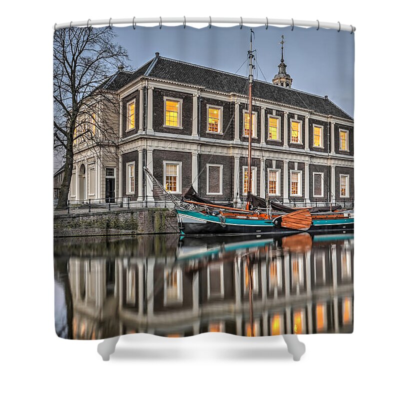 Schiedam Shower Curtain featuring the photograph The Corn Exchange in Schiedam by Frans Blok