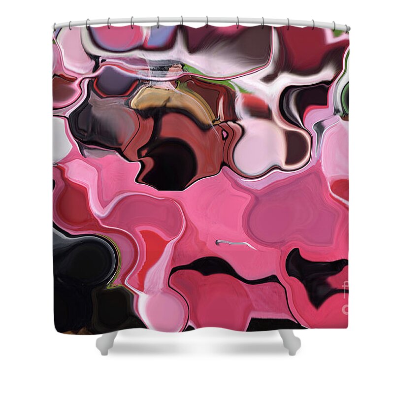 Cow Shower Curtain featuring the painting The cow by Christian Simonian