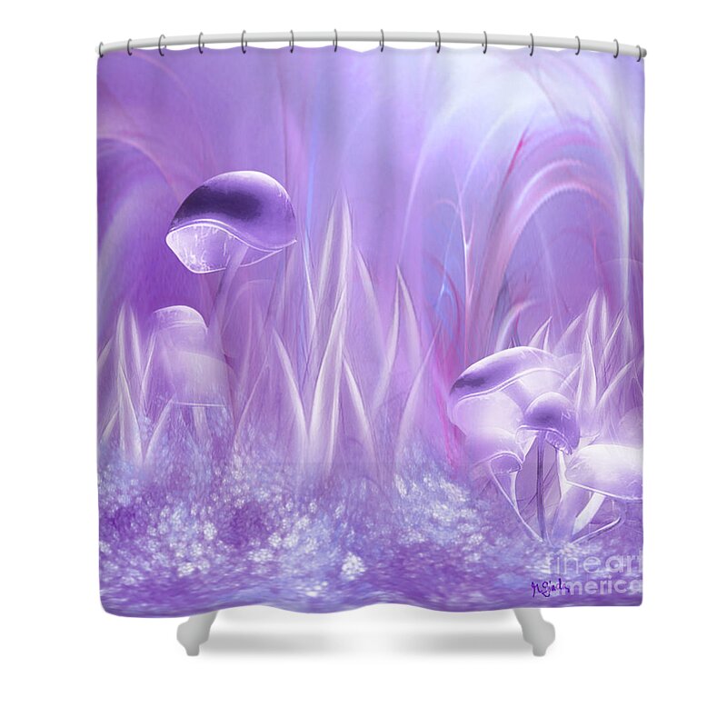 Cradle Shower Curtain featuring the digital art The Cradle of Light by Giada Rossi