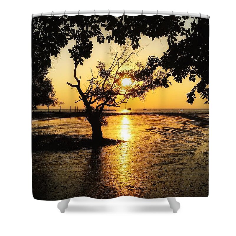 Sunrise Shower Curtain featuring the photograph The Dawn of a New Day by Doris Aguirre