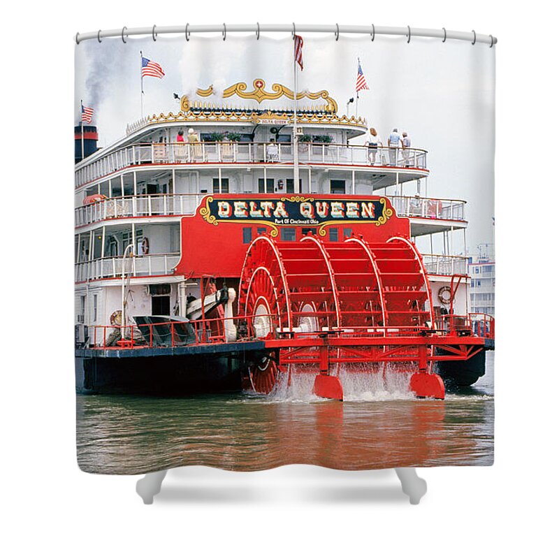 Delta Shower Curtain featuring the photograph The Delta Queen 2 by Buddy Mays
