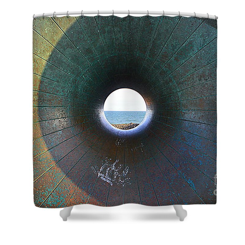 The Doughnut Shower Curtain featuring the photograph The Doughnut by Andy Thompson
