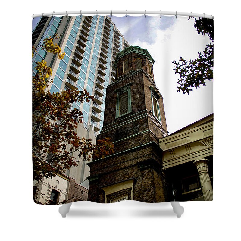Church Shower Curtain featuring the photograph The Downtown Presbyterian Church Nashville Tennessee by Marina McLain