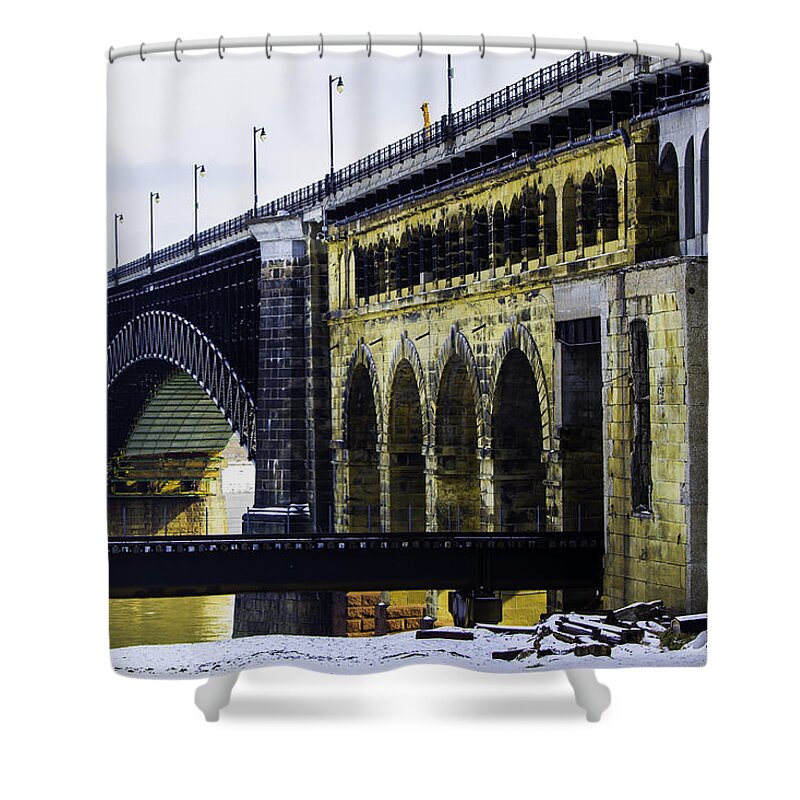 St. Louis Shower Curtain featuring the photograph The Eads Bridge by Kristy Creighton