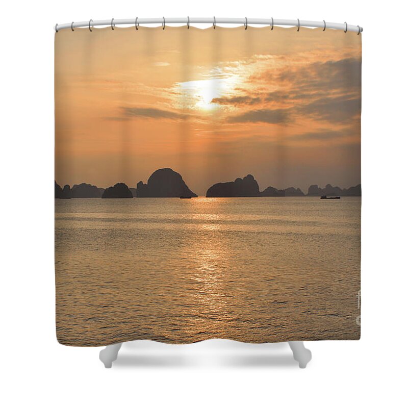 The Edge Of The World Shower Curtain featuring the photograph The Edge of the World by Josephine Cohn