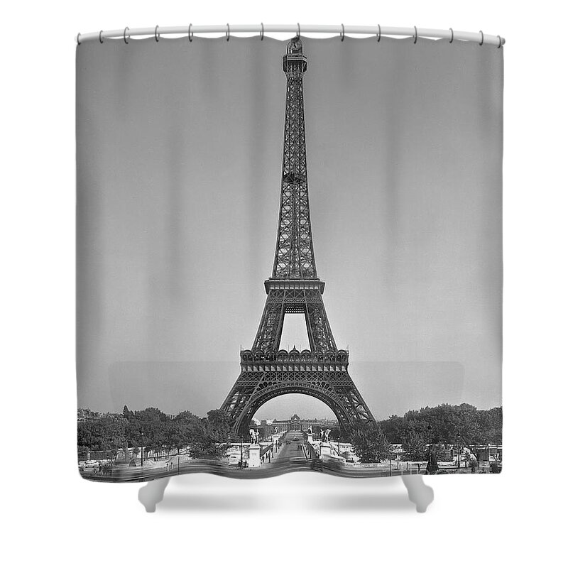 The Eiffel Tower Shower Curtain featuring the photograph The Eiffel tower by Gustave Eiffel